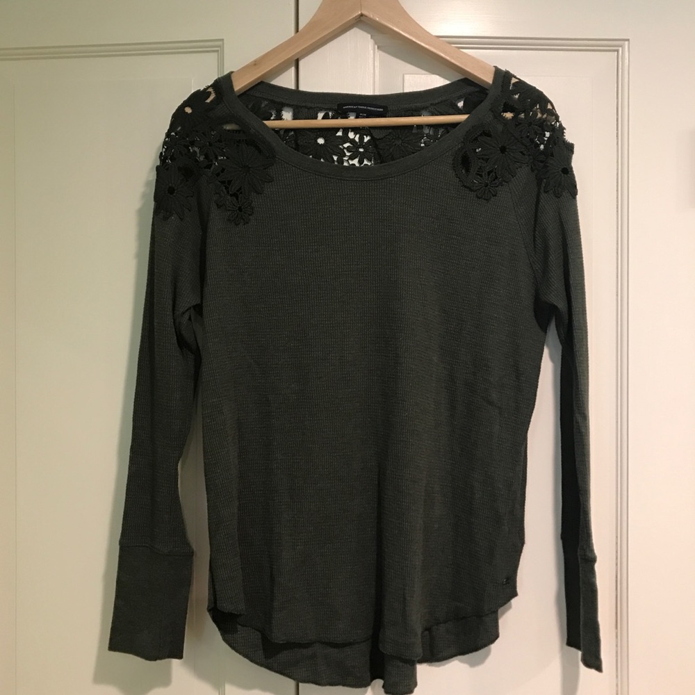 Olive green American Eagle long sleeve